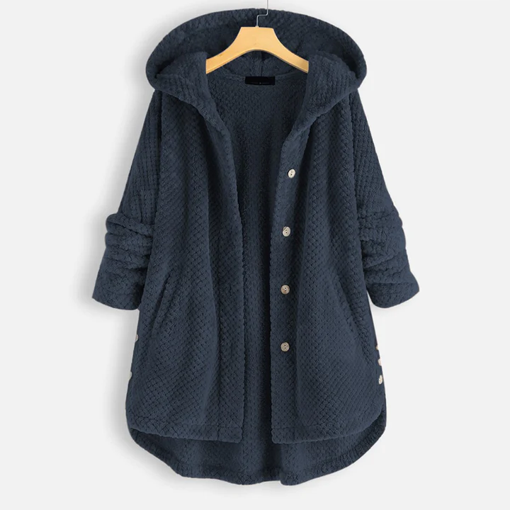 Yzza halflang Fleecejack met Capuchon Voor de Winter