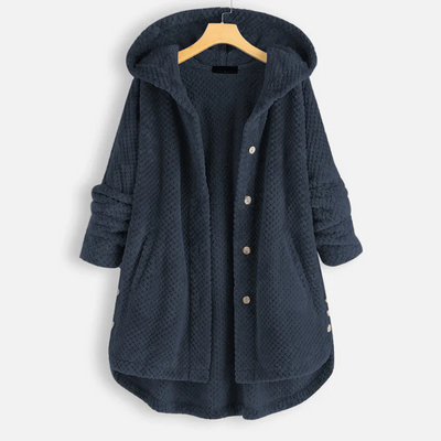 Yzza halflang Fleecejack met Capuchon Voor de Winter