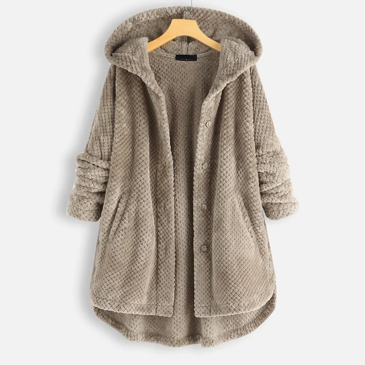 Yzza halflang Fleecejack met Capuchon Voor de Winter