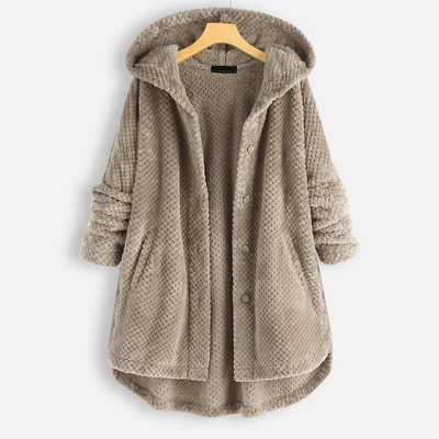 Yzza halflang Fleecejack met Capuchon Voor de Winter
