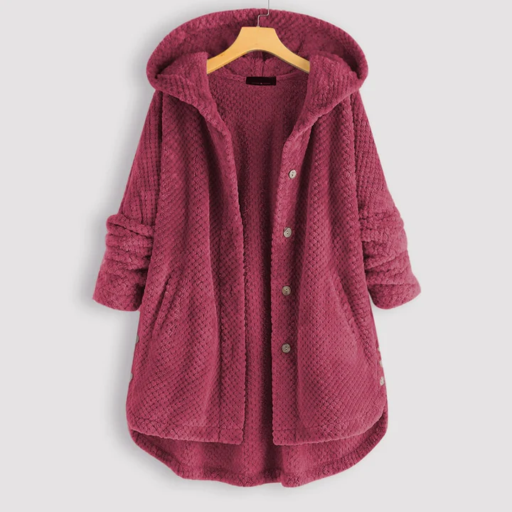 Yzza halflang Fleecejack met Capuchon Voor de Winter