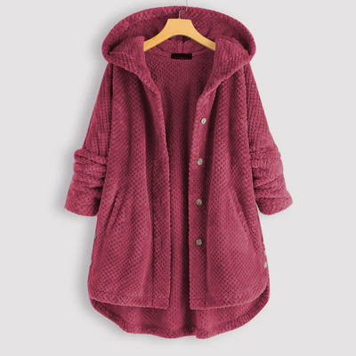 Yzza halflang Fleecejack met Capuchon Voor de Winter