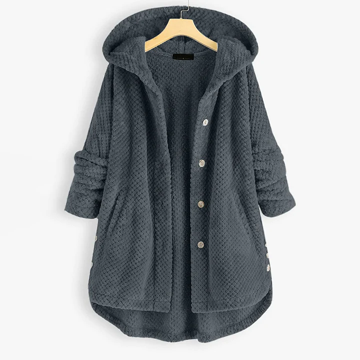 Yzza halflang Fleecejack met Capuchon Voor de Winter