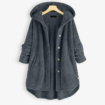 Yzza halflang Fleecejack met Capuchon Voor de Winter