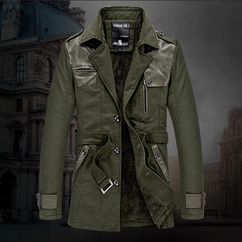 Valentino - Lange geïsoleerde trenchcoat voor heren met ceintuur