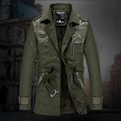 Valentino - Lange geïsoleerde trenchcoat voor heren met ceintuur