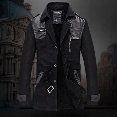Valentino - Lange geïsoleerde trenchcoat voor heren met ceintuur