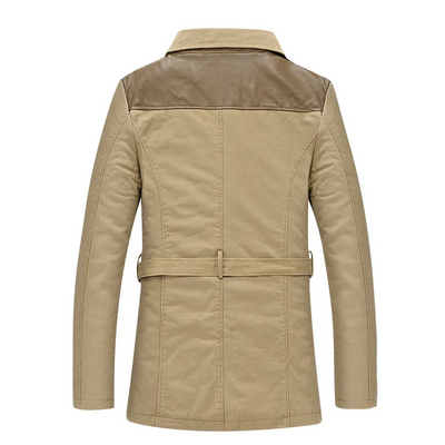 Valentino - Lange geïsoleerde trenchcoat voor heren met ceintuur