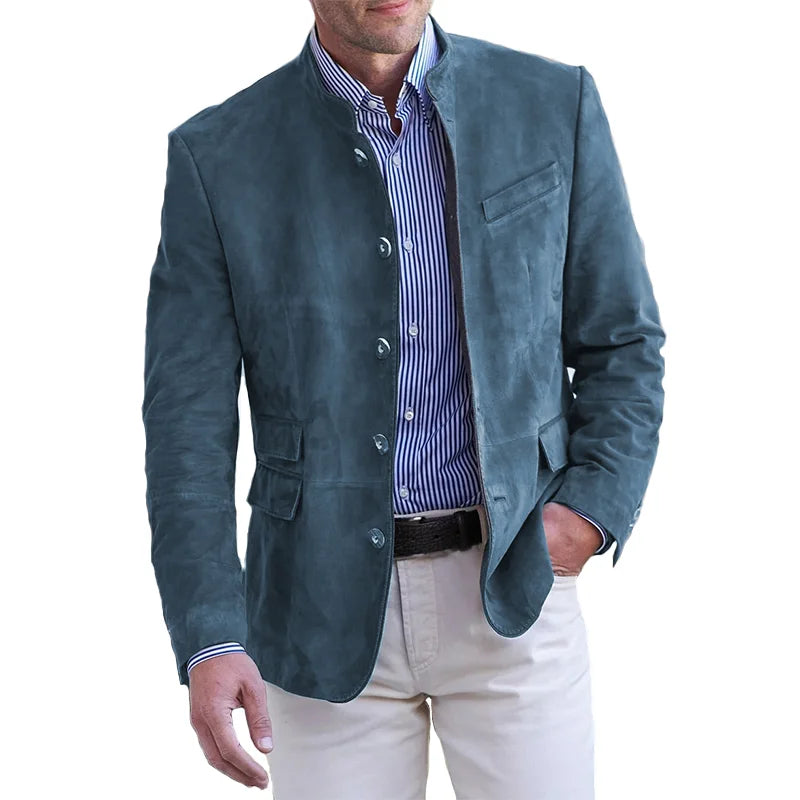 Klassiek herenjack met knoopsluiting en tijdloos ontwerp