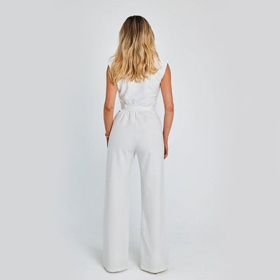 Mono largo sin mangas con diseño elegante para mujer