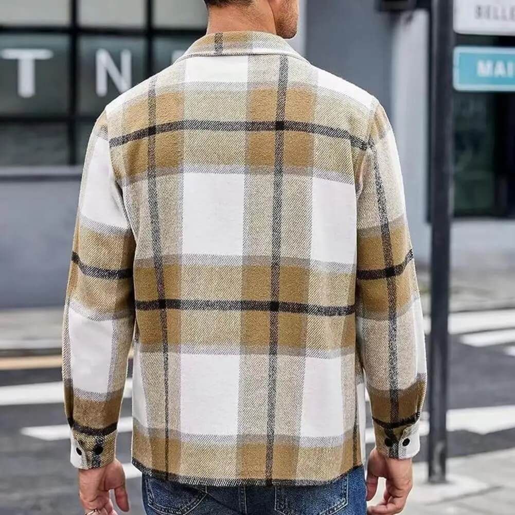 Stijlvolle heren overshirt met veelzijdig ontwerp voor een comfortabele en nette uitstraling