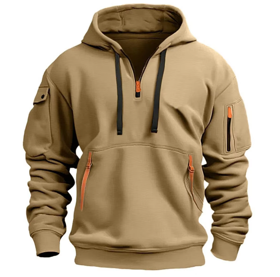Heren hoodie met capuchon perfect voor outdoor activiteiten en dagelijks gebruik