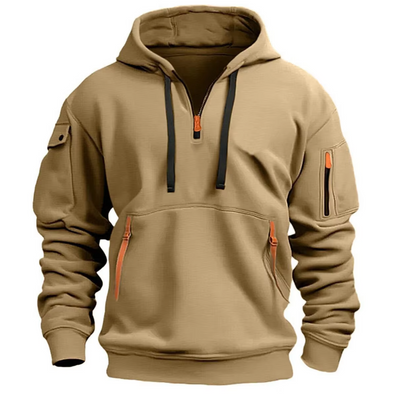 Heren hoodie met capuchon perfect voor outdoor activiteiten en dagelijks gebruik