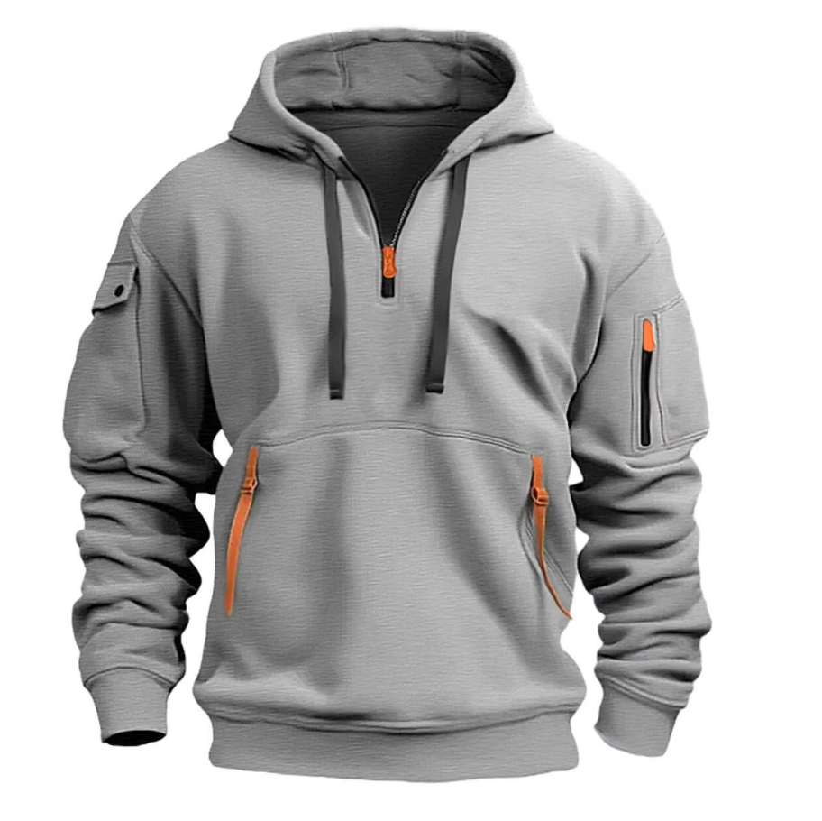 Heren hoodie met capuchon perfect voor outdoor activiteiten en dagelijks gebruik