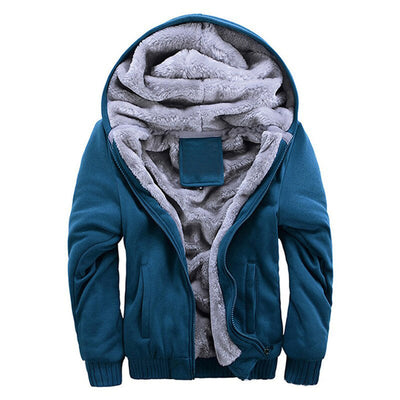 Comfortabele wintertrui met capuchon en ritssluiting