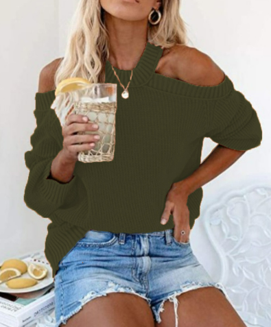 Cold Shoulder Sweater met Stijlvol Design