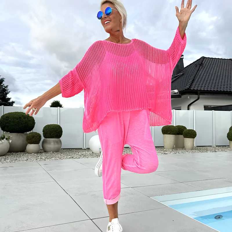 Comfortabele dames jumpsuit met print en luchtige set voor vrije tijd