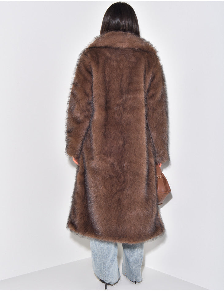 Lange oversized jas voor dames, ideaal voor koude dagen