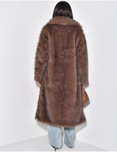Lange oversized jas voor dames, ideaal voor koude dagen
