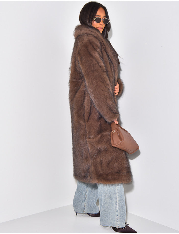 Lange oversized jas voor dames, ideaal voor koude dagen