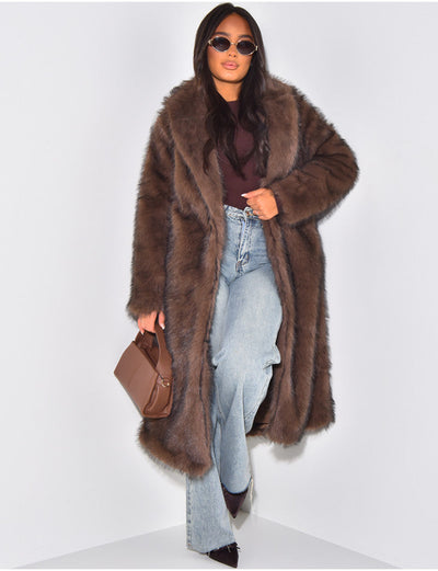 Lange oversized jas voor dames, ideaal voor koude dagen