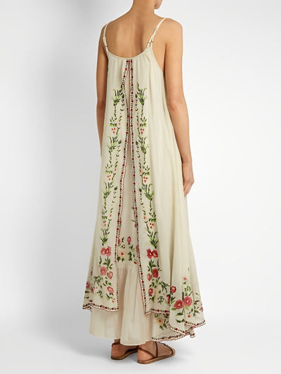 Elegante en veelzijdige maxi-jurk met smalle bandjes voor een stijlvolle uitstraling