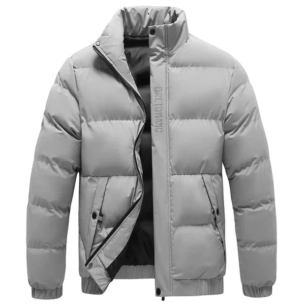 Warme winterjas voor heren met een stijlvolle kraag