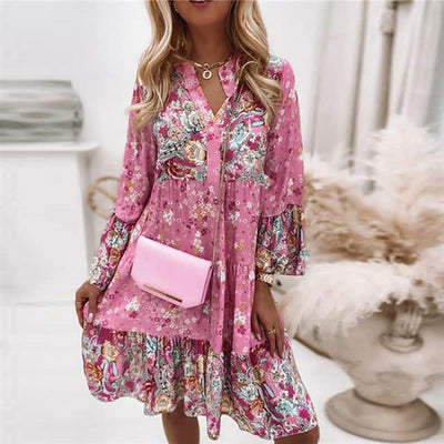 Boho-jurk voor dames met een stijlvolle en speelse uitstraling