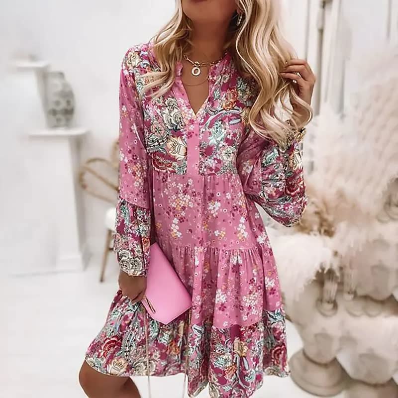 Boho-jurk voor dames met een stijlvolle en speelse uitstraling