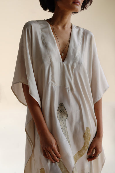 Lange kaftan met moderne elegante uitstraling