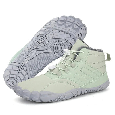 Hoge vetersneakers voor heren met een warme en stijlvolle uitstraling