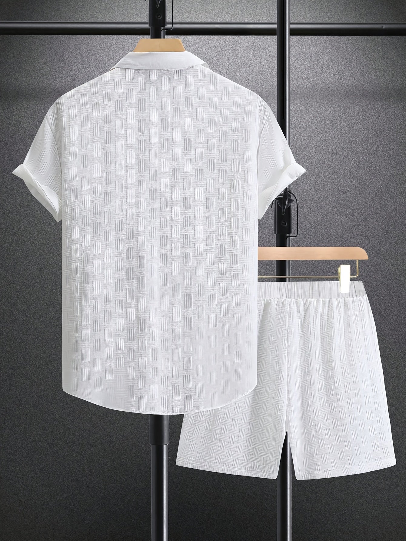 Zomerset voor heren met een korte mouwen overhemd met knopen en een korte broek perfect voor een nonchalant outfit